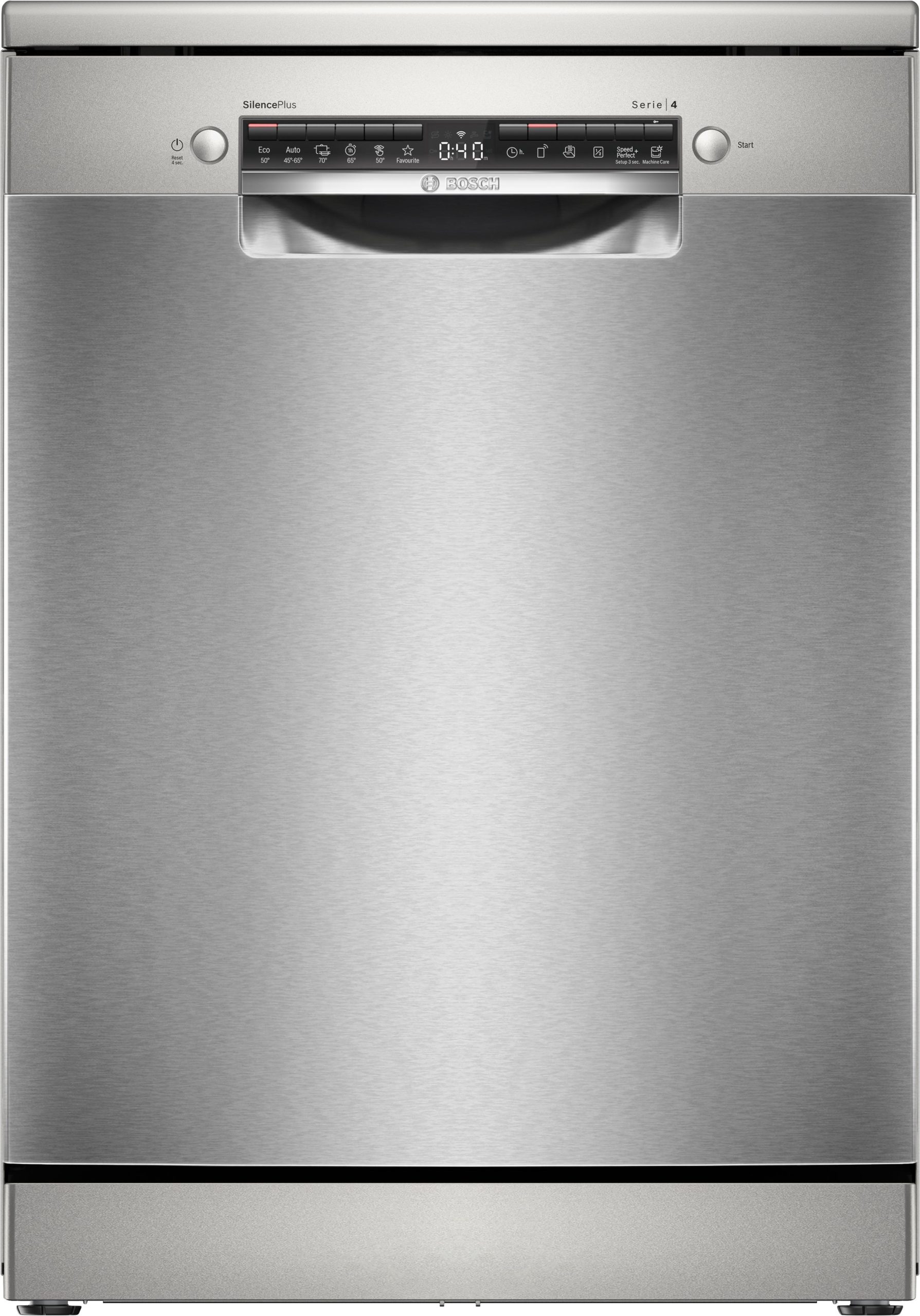 Bosch Freistehender Geschirrspüler 60 cm Silver Inox SMS4EMI06E