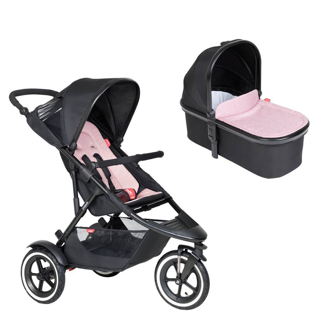 Sport Buggy + Sitzeinlage + Babywanne blush