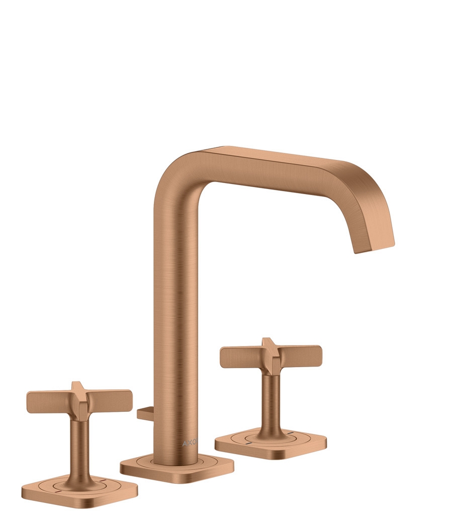 AXOR Citterio E 3-Loch Waschtischarmatur 170 mit Rosetten Brushed Bronze, 36108140