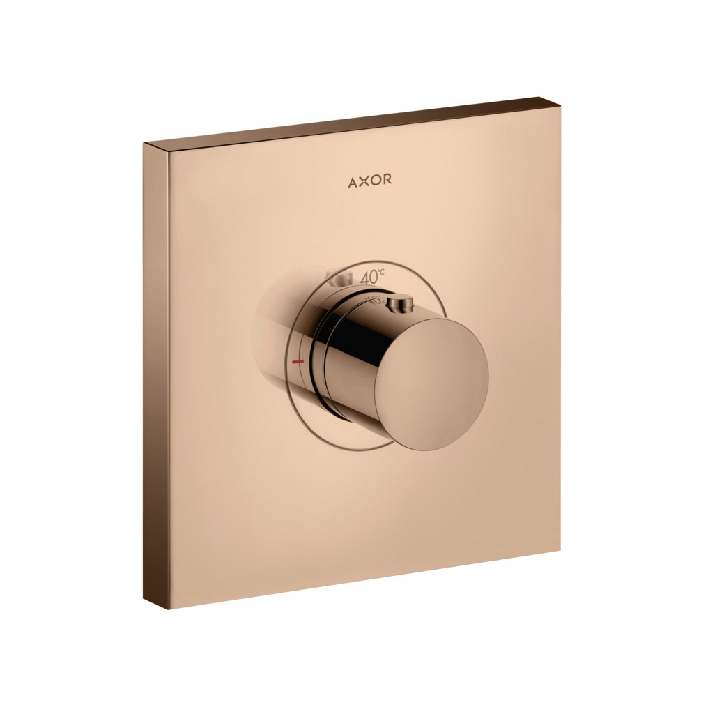 AXOR ShowerSelect Thermostat HighFlow Unterputz eckig Polished Red Gold, 36718300