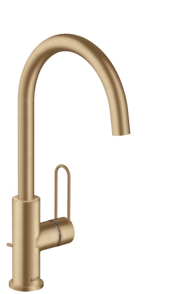 AXOR Uno Einhebel-Waschtischmischer 240 mit Bügelgriff Brushed Bronze, 38036140