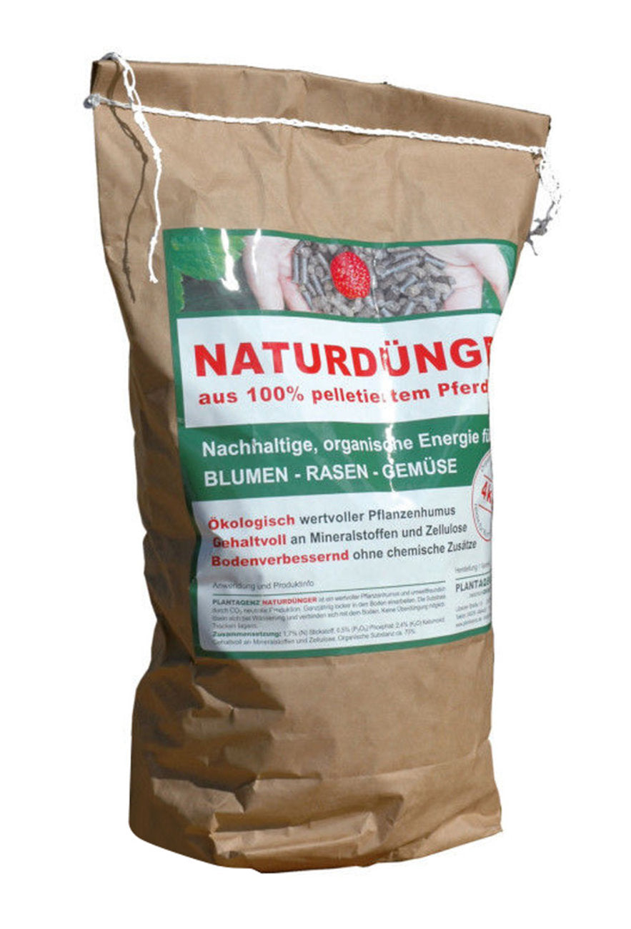 Pferdedung 4kg Pellets Bio Universal Dünger Pferdemist Gartendünger Naturdünger