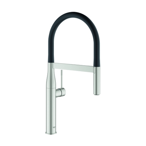 GROHE Einhand-Spültischbatterie Essence Einlochmontage herausziehbare Profibrause eigensicher Professional Edition supersteel, 30503DC0