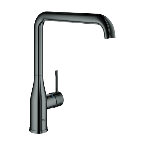 GROHE Einhand-Spültischbatterie Essence Einlochmontage schwenkbarer Rohrauslauf eigensicher Professional Edition hard graphite, 30505A00