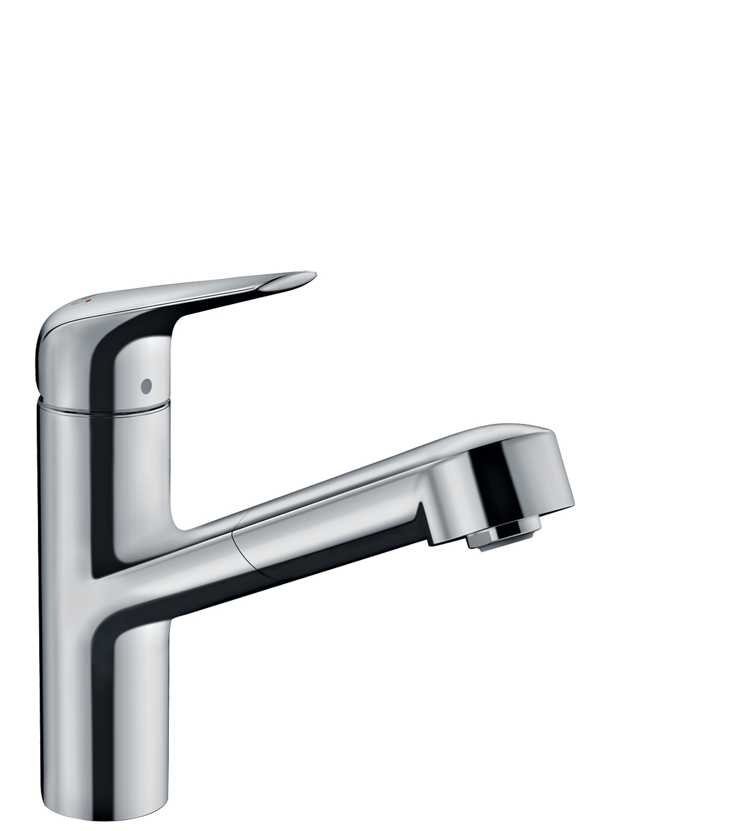 Hansgrohe Focus M42 Armatur Wasserhahn Einhebel-Küchenmischer 150, Ausziehauslauf, 1jet, sBox Chrom