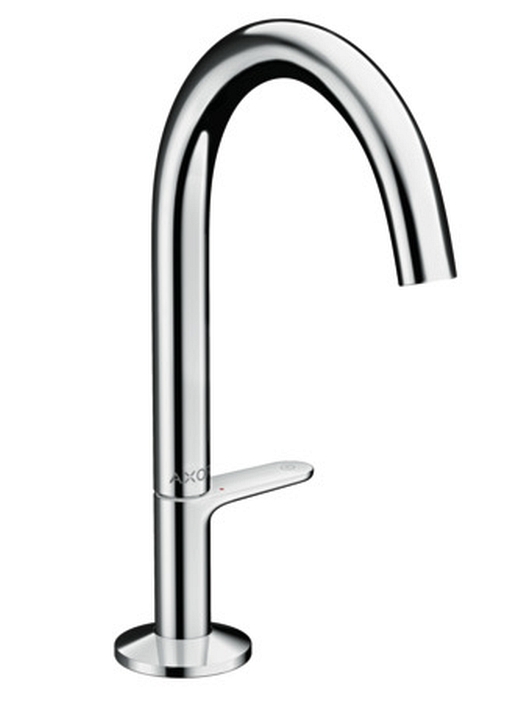 Hansgrohe Waschtischmischer Select 170 Axor One mit Push-Open Ablaufgarnitur chrom, 48020000