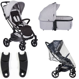 MastSwiss M.2x GRANITE Sportwagen Set mit Babywanne, Adapter und Regenschutz